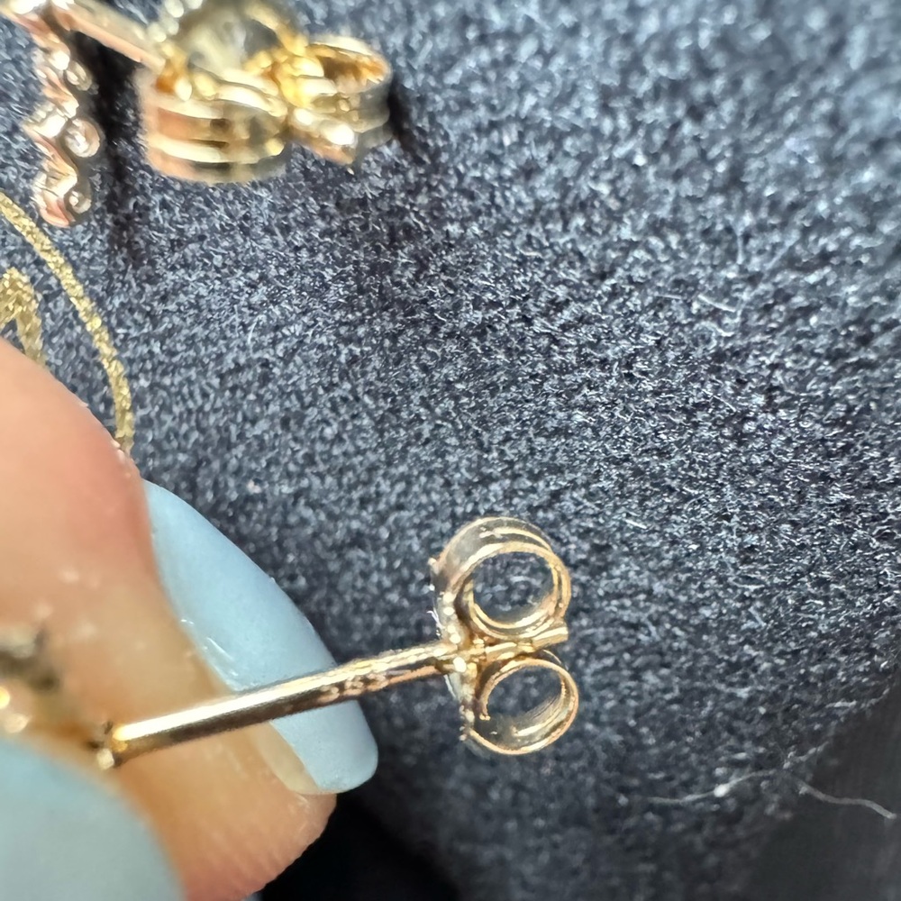 Like new! Mejuri 14k Diamond Cluster Climber Studs (discontinued) - Picture 3 of 9